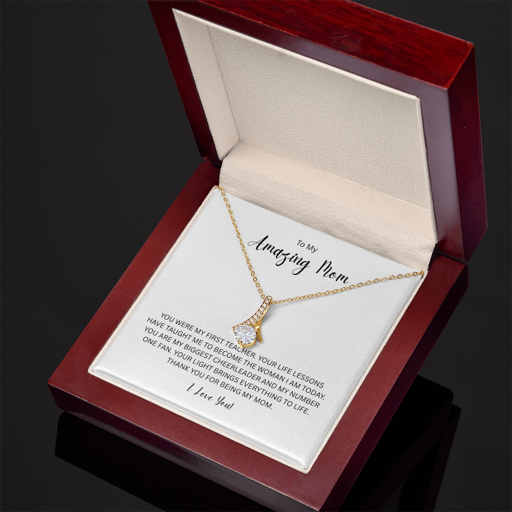 To My Amazing Mom - Alluring Beauty Necklace
